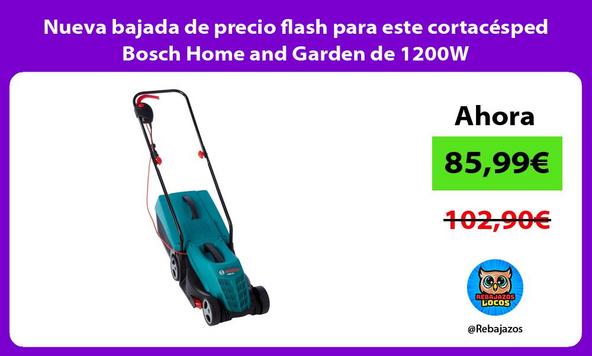 Nueva bajada de precio flash para este cortacésped Bosch Home and Garden de 1200W