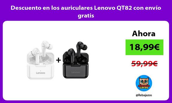 Descuento en los auriculares Lenovo QT82 con envío gratis
