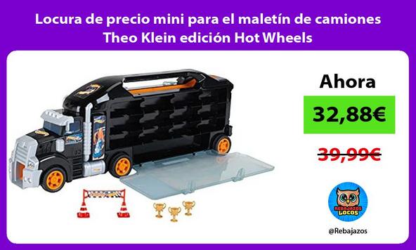 Locura de precio mini para el maletín de camiones Theo Klein edición Hot Wheels