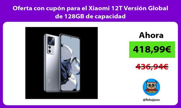 Oferta con cupón para el Xiaomi 12T Versión Global de 128GB de capacidad