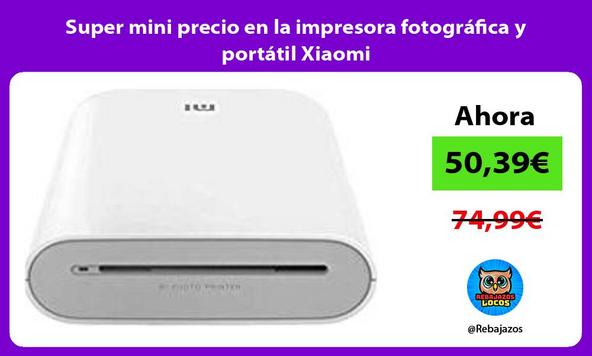 Super mini precio en la impresora fotográfica y portátil Xiaomi