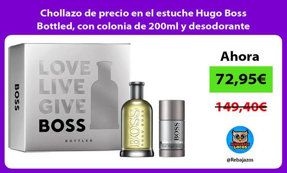 Chollazo de precio en el estuche Hugo Boss Bottled, con colonia de 200ml y desodorante