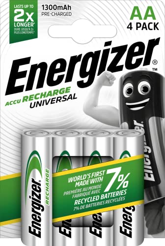 Chollazo en el pack de 4 pilas recargables Energizer AA de 1300mAh
