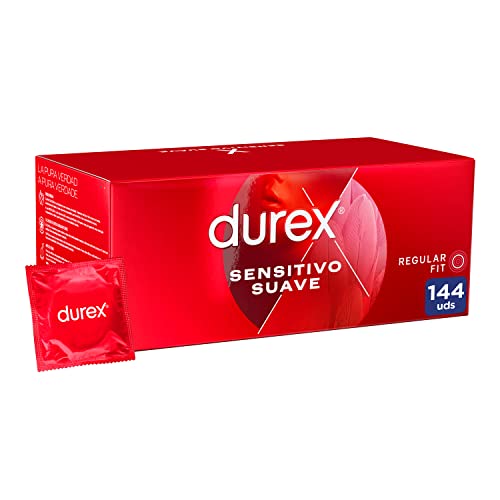 Descuento de un 23% en la caja de 144 preservativos Durex Sensitivo Suave, que incluye envío Prime