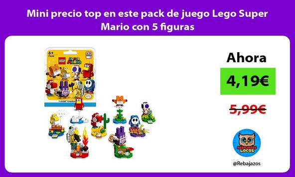 Mini precio top en este pack de juego Lego Super Mario con 5 figuras