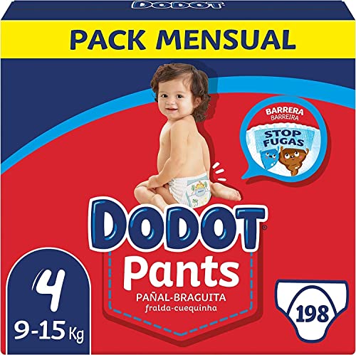 Oferta en el pack mensual de 198 pañales Dodot Pants en talla 4