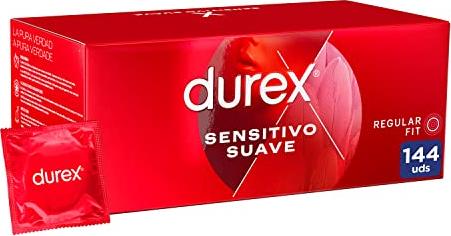 Oferta en el paquete de 144 preservativos Durex Sensitivo con envío Prime incluido