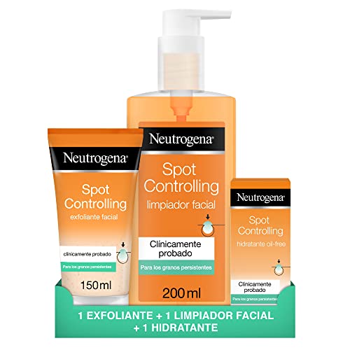 Oferta en el tratamiento de Neutrogena Spot Controlling. Con 3 productos para la piel propensa al acné