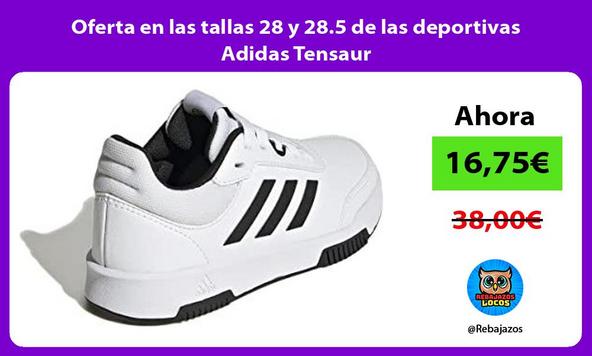 Oferta en las tallas 28 y 28.5 de las deportivas Adidas Tensaur