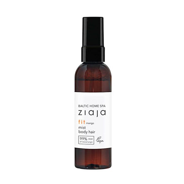 Precio mini irresistible, para la bruma refrescante cuerpo y cabello de Ziaja, con un relajante aroma a mango