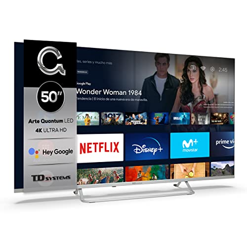 Super bajada de precio en el televisor TD Systems QLED de 50“ UHD 4K con Chromecast