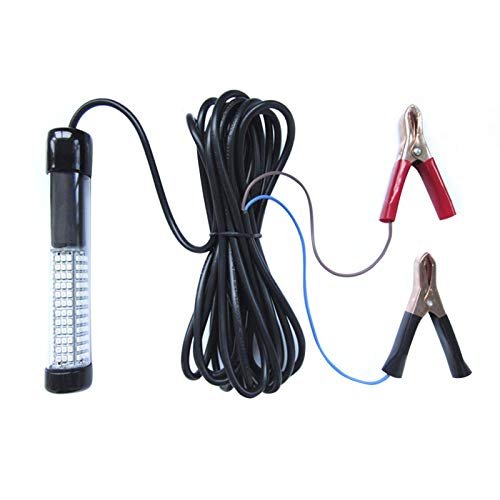 A mitad de precio con cupón , esta luz de pesca sumergible con cable de 5 metro s