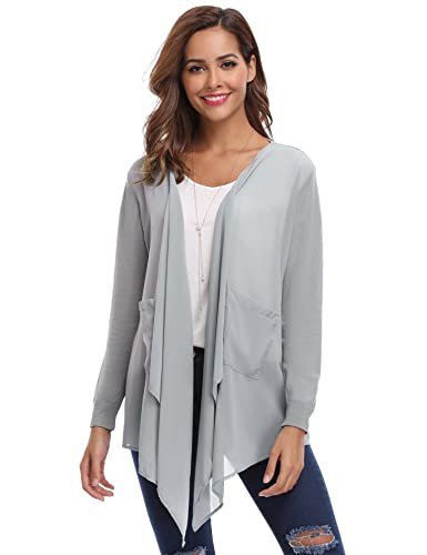 A mitad de precio este cárdigan abierto de punto con detalle en pico irregular