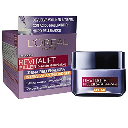 Buen precio para la crema rellenadora intensiva con Ácido Hialurónico, de L’oreal Revitalift Filler