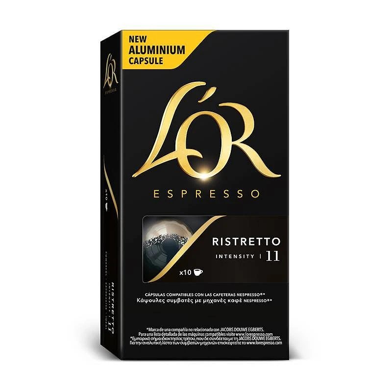 Chollazo total en el pack de 10 cápsulas de aluminio L’Or Ristretto