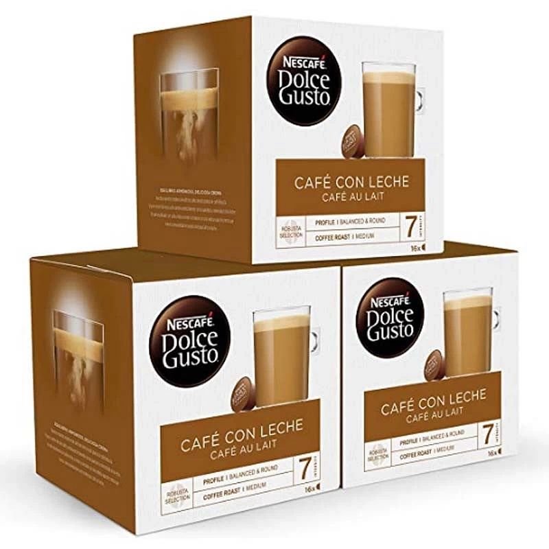 Chollazo total para el pack de 48 cápsulas de Café con Leche Dolce Gusto