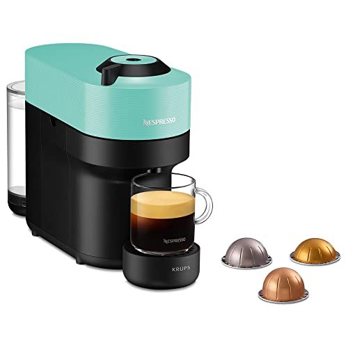 Corre y aprovecha ya el mini precio, para la cafetera Nespresso Vertuo Pop, que dispone de 4 tamaños de café y además incorpora la tecnología Centrifusion