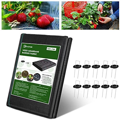 Descuento extra con cupón en esta malla anti malas hierbas con un total de 2m x 8m