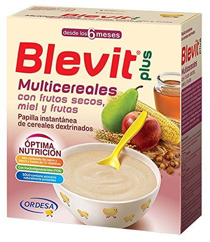 Descuento extra para la papilla Blevit Plus Multicereales, con frutos secos, miel y fruta