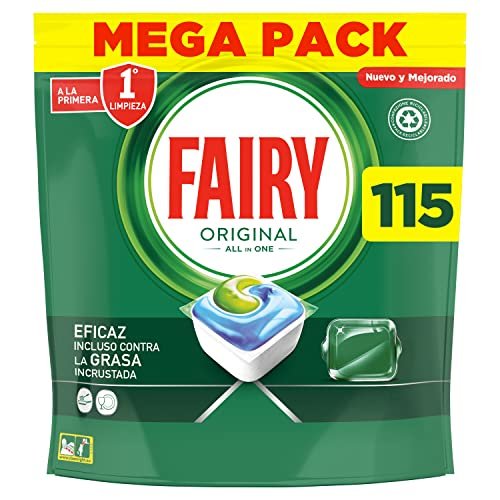 Ahorra y disfruta de una limpieza impecable con Fairy Original: ¡115 pastillas de lavavajillas por solo 0,18€!