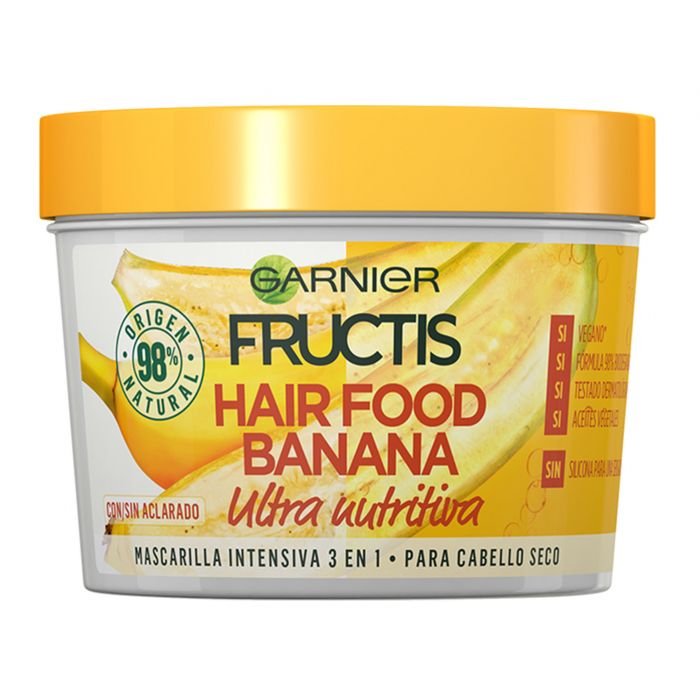 Maravilla de mini precio para la mascarilla de Garnier Hair Food 3 en 1 Banana