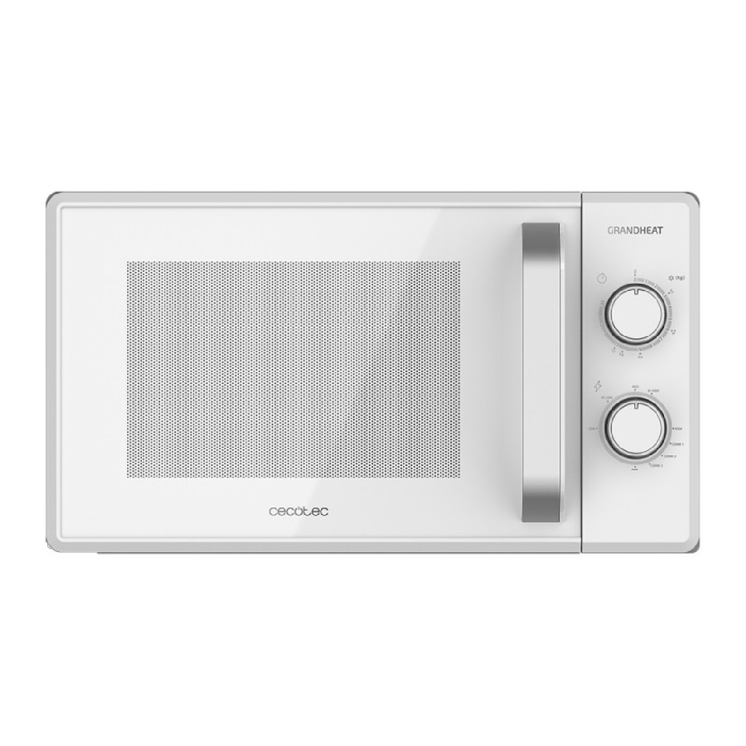 Microondas de 20 litros con grill Cecotec de color blanco y con un descuentazo irresistible