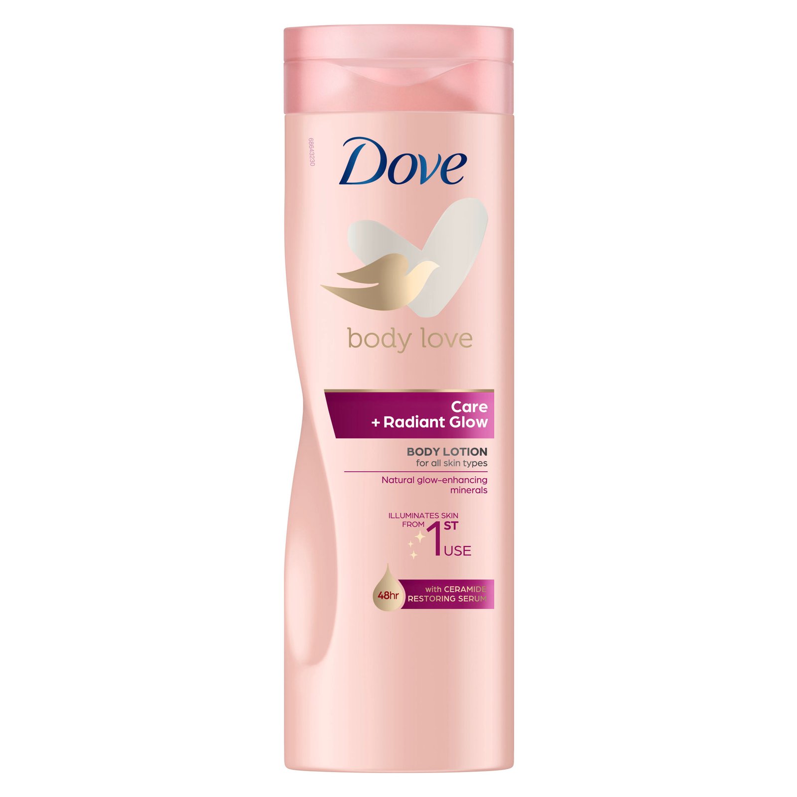 Mini precio en la loción corporal Dove Glow para todo tipo de pieles y con 400ml