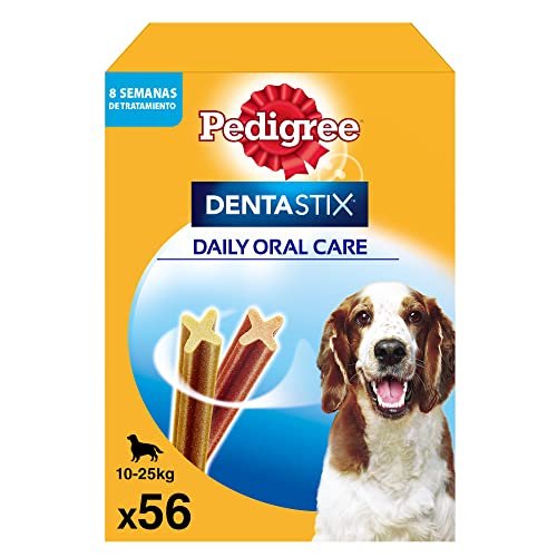 Oferta Top en el paquete de 56 palitos dentales de higiene para perros, Pedigree Dentastix