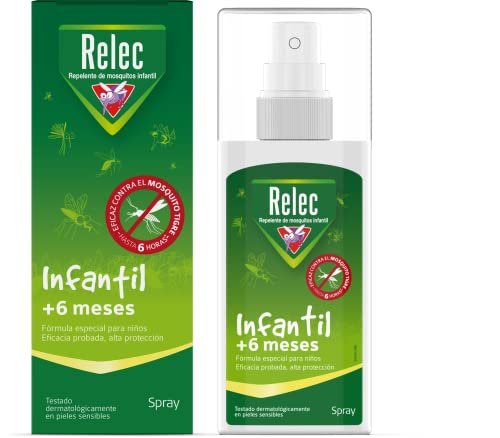 Oferta Top para el spray antimosquitos infantil de Relec, con 6 horas de protección y dermatológicamente testado