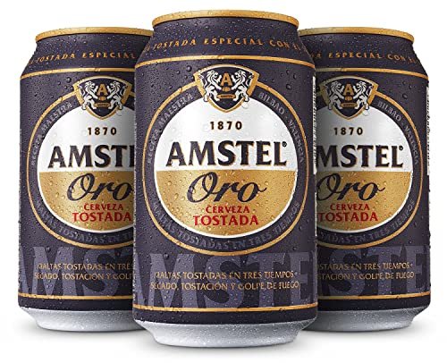 Oferta especial en el paquete de 24 latas de cerveza Amstel Oro Tostada, que tienes con envío Prime para ahorrarte el ir al súper