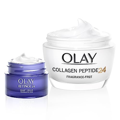 Oferta especial en este pack de Olay, con la crema de día Peptide 24 y la hidratante de noche Retinol