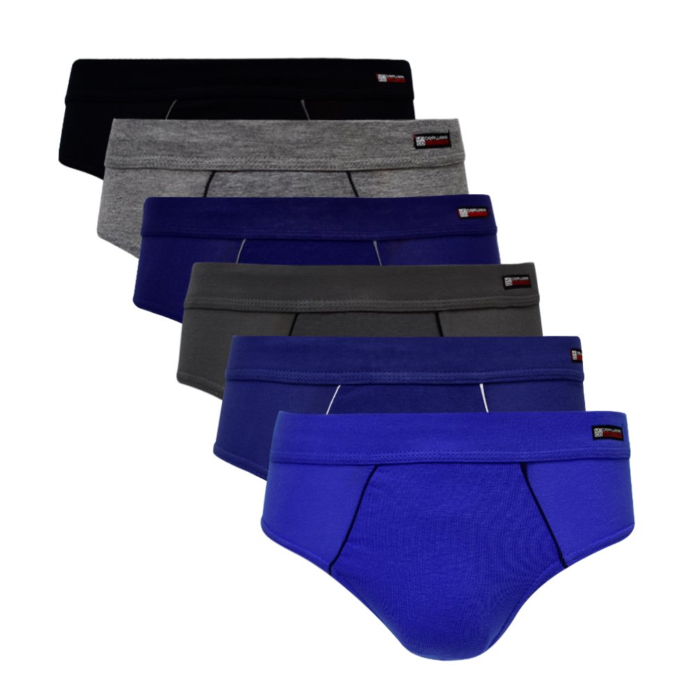 Precio especial para el pack de 6 Slip Unco Básico para hombre