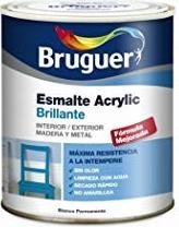 Precio mini flash para el bote de esmalte al agua multisuperficie, de Bruguer Acrylic verde carruaje