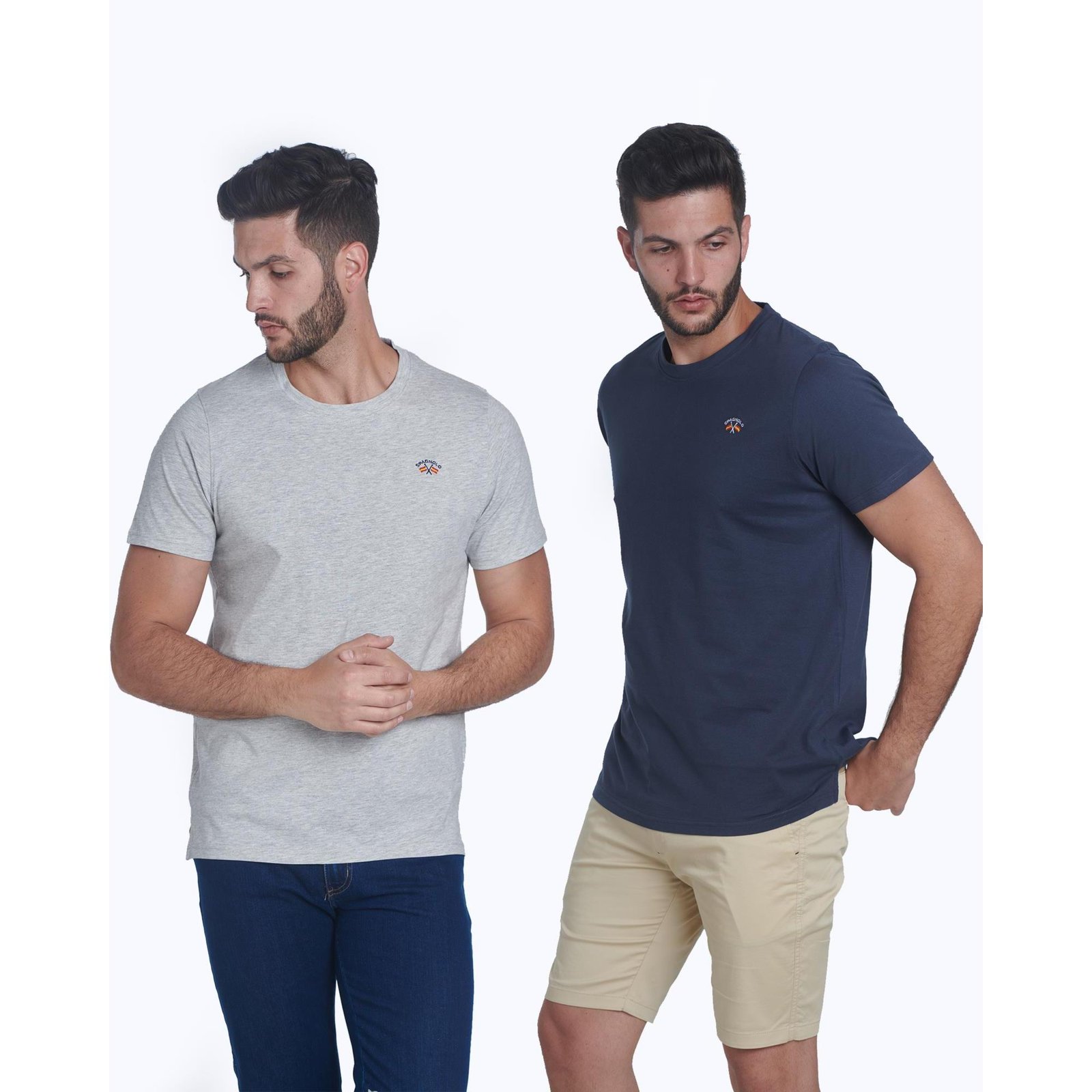 ¡Oferta imperdible! Pack de 2 camisetas de hombre Spagnolo a precio mini
