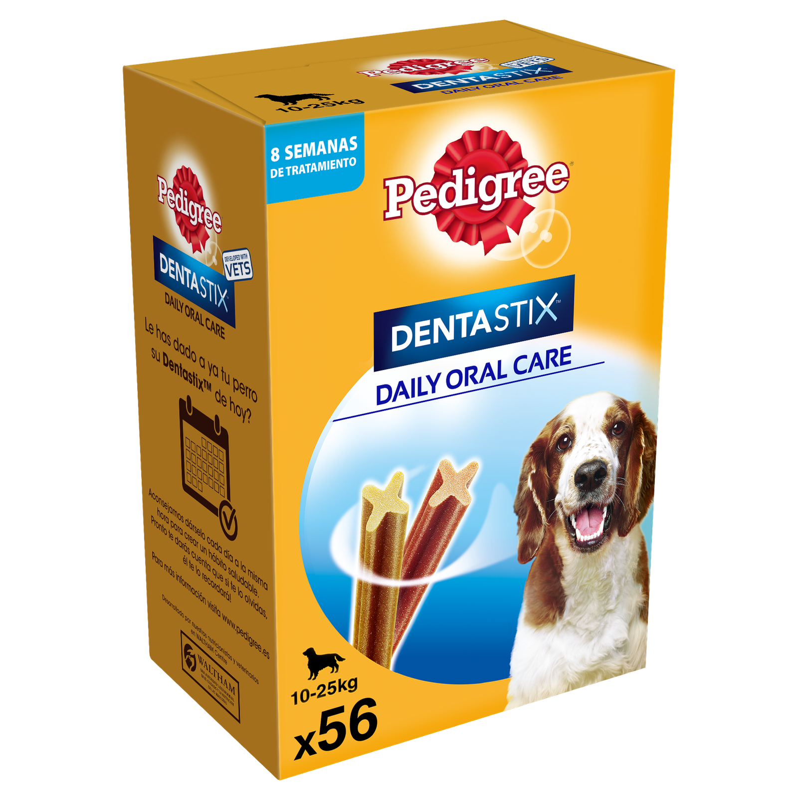Precio mínimo para el paquete de 56 palitos de Pedigree Dentastix para perros medianos