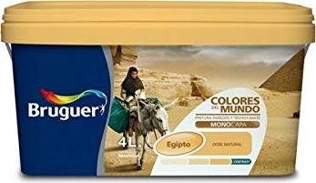 Super oferta para esta pintura de 4L Bruguer Colores del Mundo en color Egipto matiz de ocre