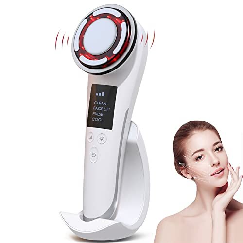 Super precio en este masajeador facial de radiofrecuencia, con modo calor y frío con 8 modos de limpieza