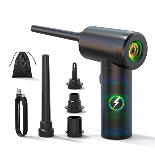 Super precio en este soplador de polvo de 100W 2 en 1 con función aspirador de tamaño compacto, que incluye 4 boquillas