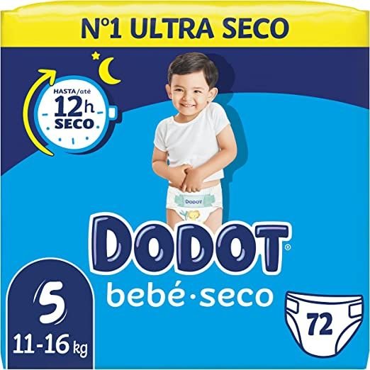 Super precio en los pañales en formato mensual de Dodot Bebé Seco