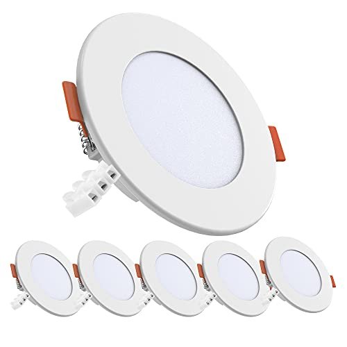 Super precio especial en este pack de 6 focos LED para techo empotrable de 700 lúmenes en blanco frío