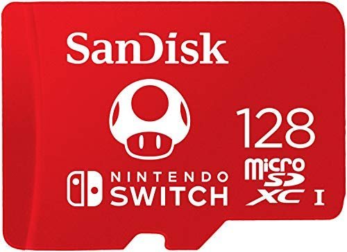Super precio mini en la tarjeta de memoria SanDisk de edición especial Nintendo Switch, con una capacidad de 128GB