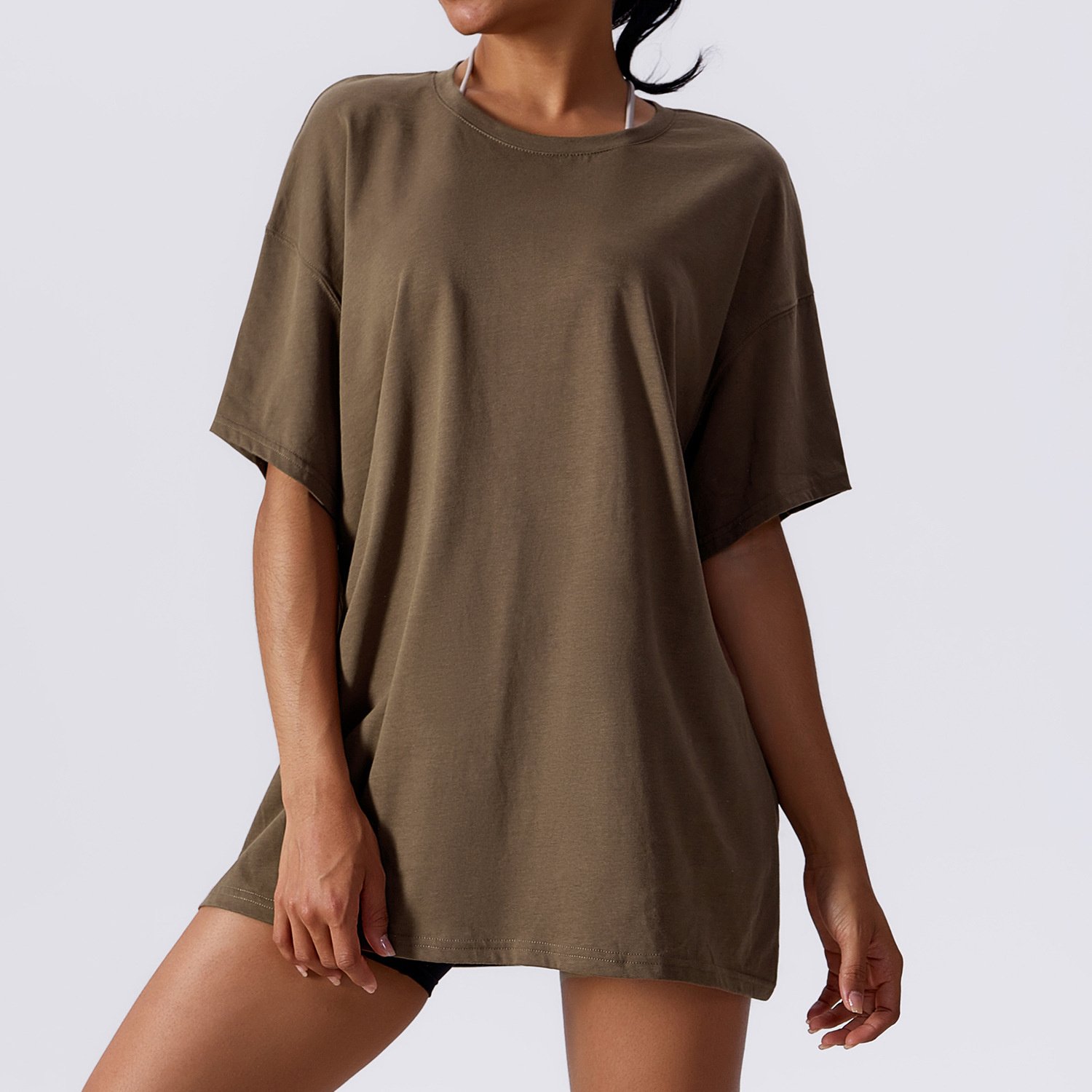 Super precio mínimo para esta camiseta larga y holgada de algodón para mujer
