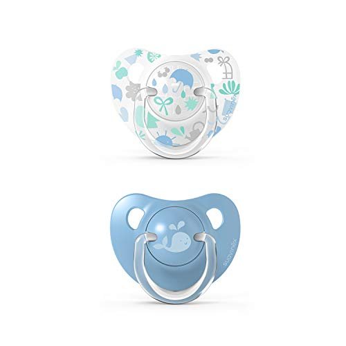 Super precio para este pack de 2 chupetes con tetina anatómica de silicona Suavinex