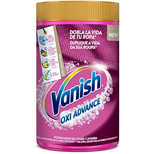 Tu ropa siempre perfecta, gracias al quitamanchas Vanish Oxi Advance multibeneficio con 1,2Kg