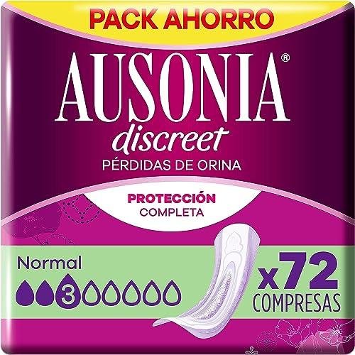 ¡Ahorra dinero en el paquete de 72 compresas Ausonia Discreet para pérdidas de orina!