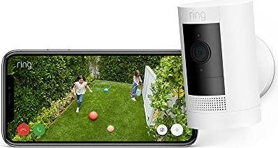 ¡Protege tu hogar al mejor precio con el sistema de seguridad Ring Stick Up! ¡Cámara HD, audio bidireccional y compatibilidad con Alexa!