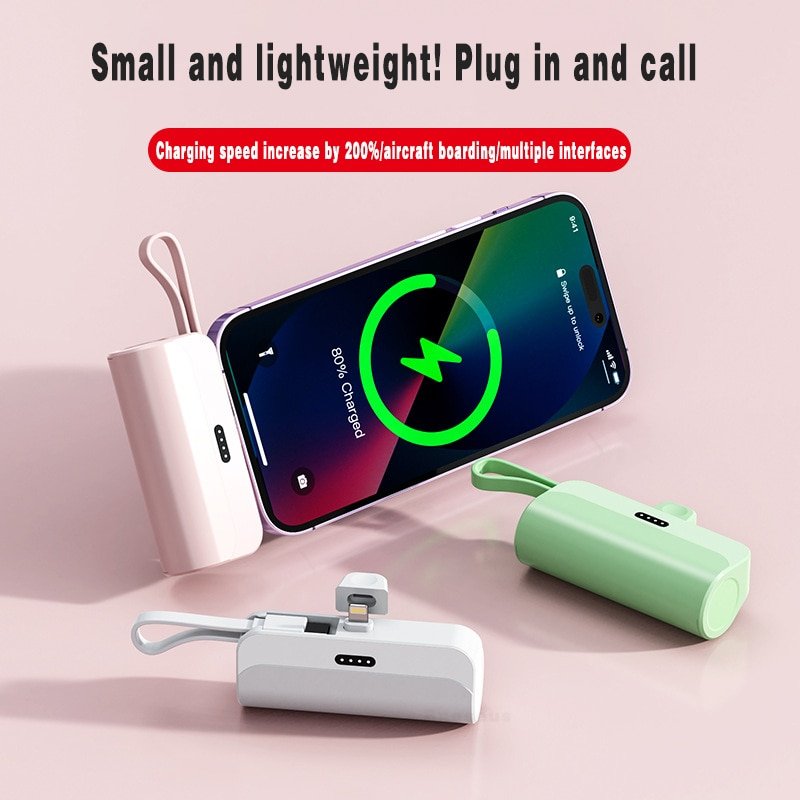 Libera tu smartphone de cables con este powerbank de 5000mAh en múltiples tonalidades