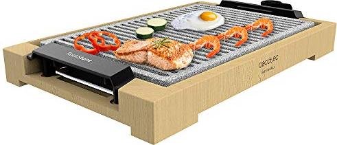 Aprovecha el chollazo: Plancha de asar Cecotec 2000W con estructura de bambú y termostato regulable