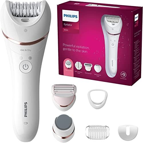¡Aprovecha el 31% de descuento en la afeitadora Philips Serie 8000 con set de cabezales para exfoliar, limar y masajear!