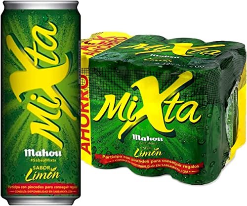 ¡Ahorra un 30% en el pack de 24 latas de cerveza Mahou Mixta limón!